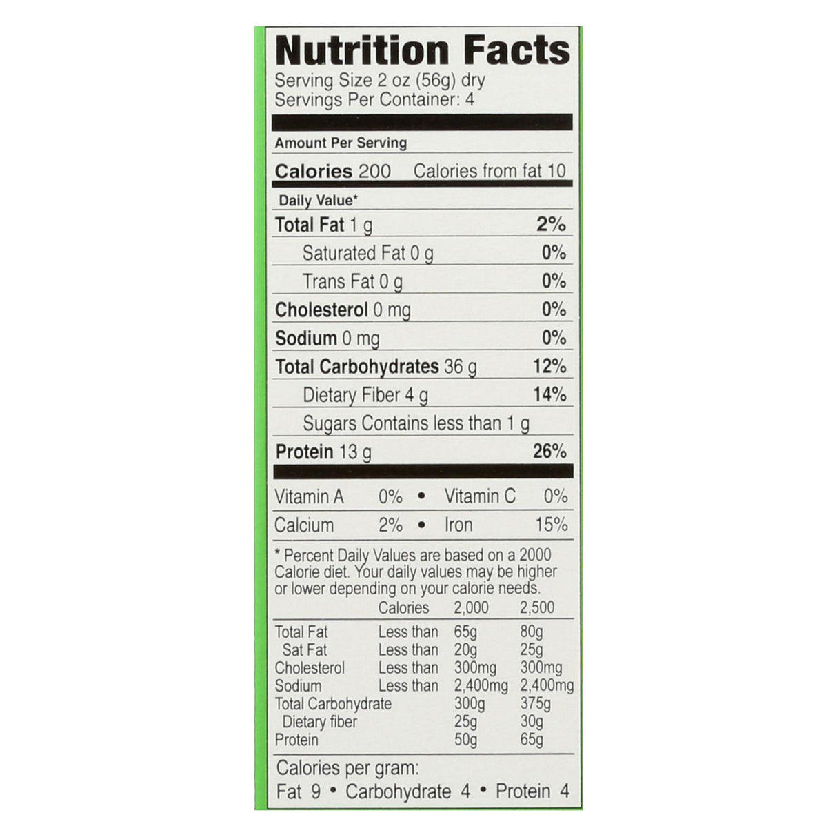 Explore Cuisine Organic Green Lentil Penne (Pack of 6 - 8 Oz.) - Cozy Farm