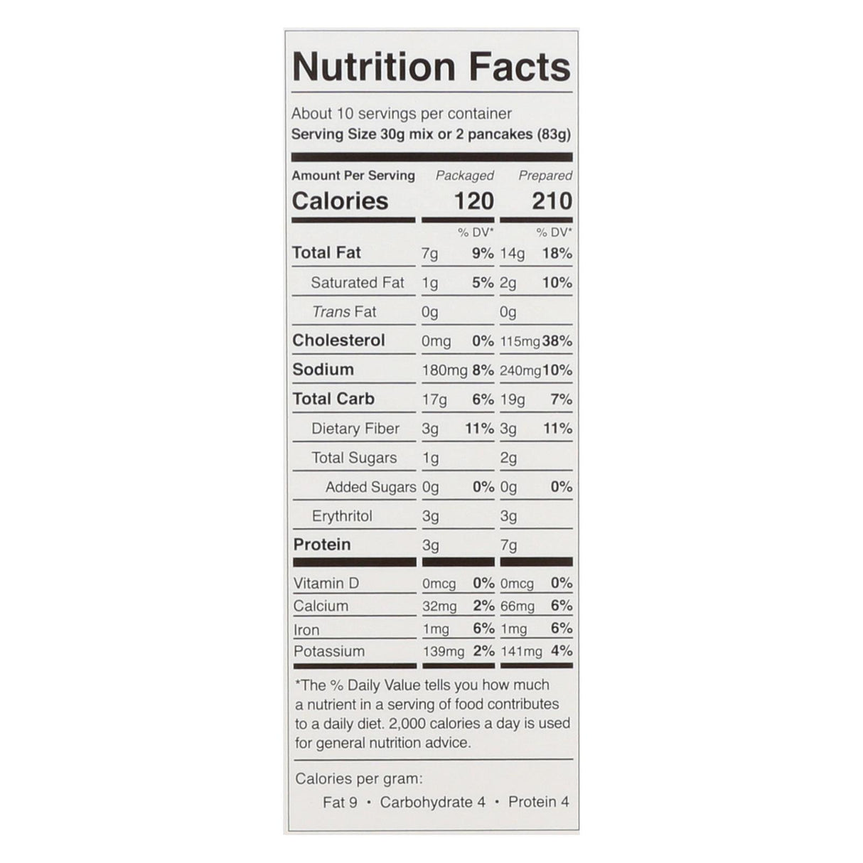 Swerve Sweets Ultra-Fine Sugar-Free Pancake & Waffle Mix (Pack of 6 - 10.6 Oz.) - Cozy Farm