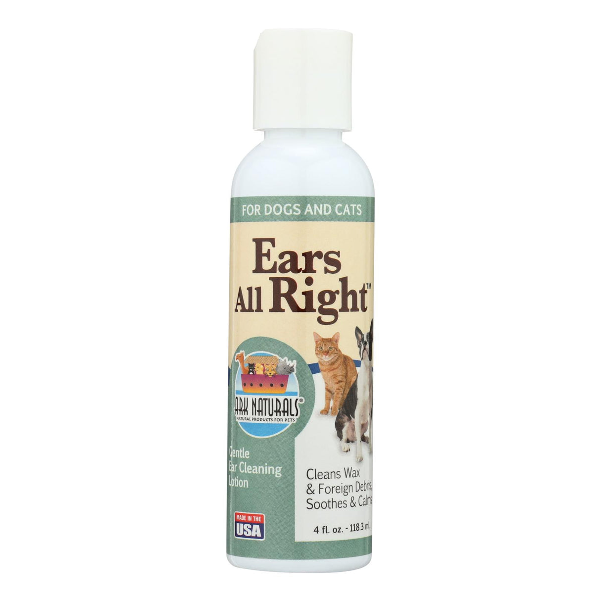 Ark Naturals Ears All Right: Gentle Ear Cleaner for Pets (4 oz) - Cozy Farm