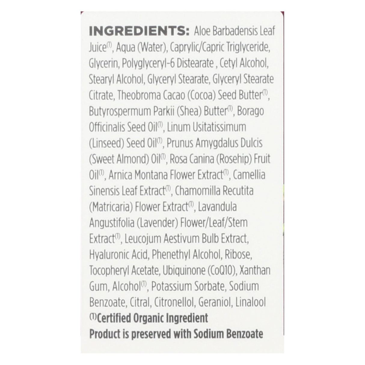 Avalon Organics CoQ10 Repairing Wrinkle Defense Cream with SPF 15 (1.75 Oz.) - Cozy Farm