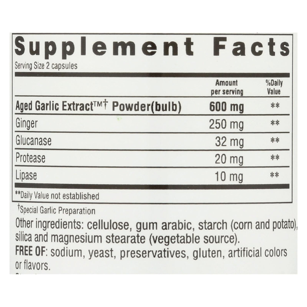 Kyolic Aged Garlic Extract - Candida Cleanse and Digestion Support - 100 Vegetarian Capsules - Cozy Farm