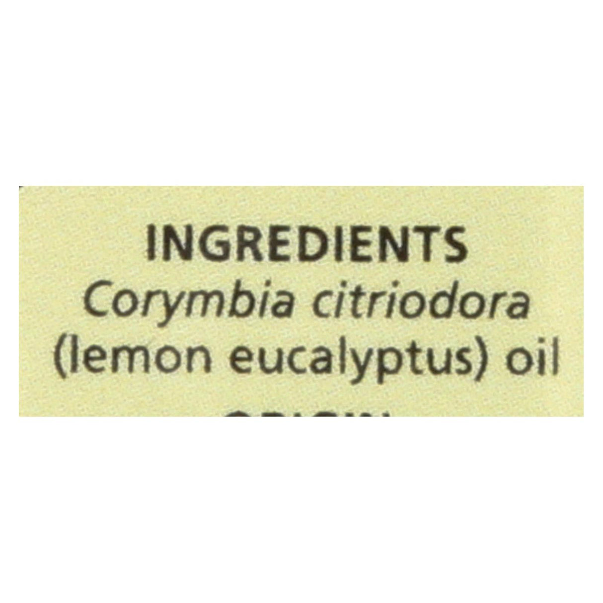 Aura Cacia 100% Pure Lemon Eucalyptus Essential Oil, 0.5 Fl Oz - Cozy Farm