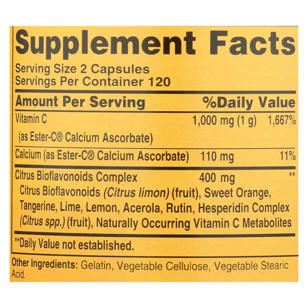 Ester-C with Citrus Bioflavonoids by American Health - 500 mg, (Pack of 240 Capsules) - Cozy Farm 