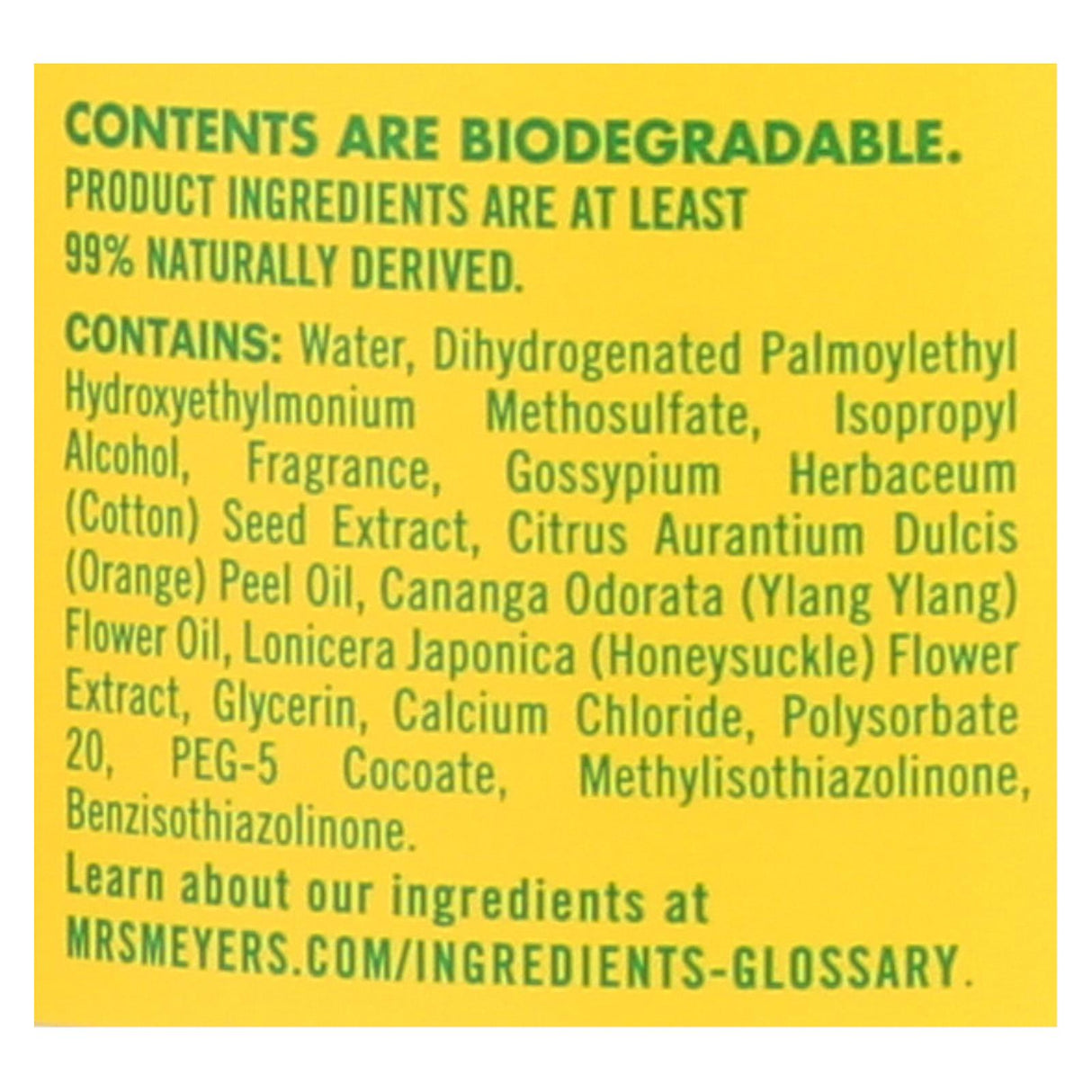 Mrs. Meyer's Clean Day Honey Liquid Fabric Softener, 32 fl oz (Pack of 6) - Cozy Farm