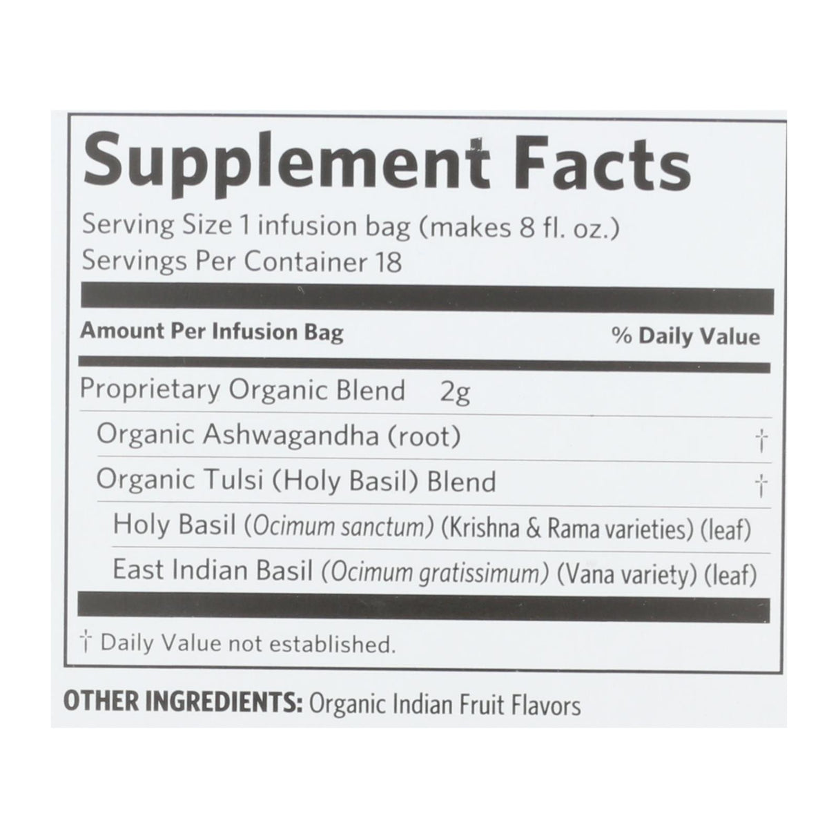 Organic India Ashwagandha Capsules, 18 Ct., Pack of 6 - Cozy Farm