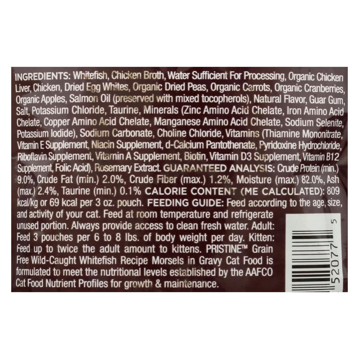 Castor and Pollux Grain-Free Wild Whitefish Morsels for Cats (Pack of 24 - 3 oz.) - Cozy Farm