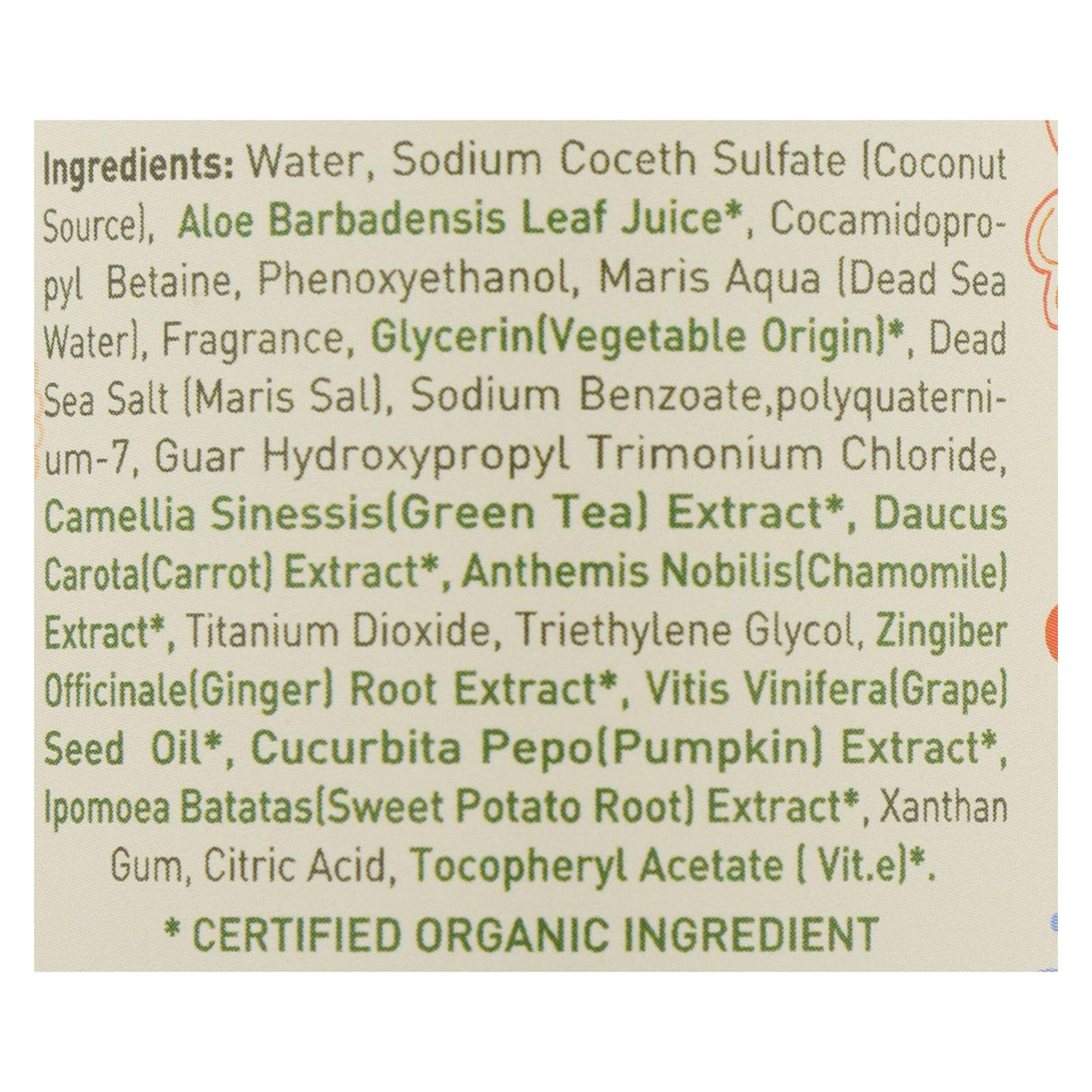 Ecolove Orange Veg Shampoo for Normal & Dry Hair, 17.6 Fl Oz - Cozy Farm