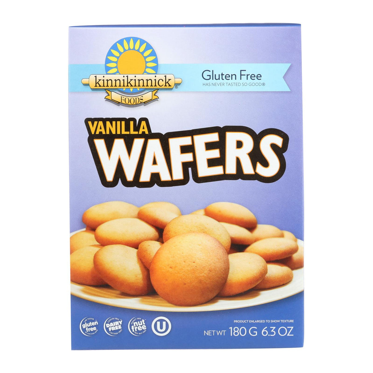 Kinnikinnick Vanilla Wafer Cookies (Pack of 6 - 6.3 Oz.) - Cozy Farm