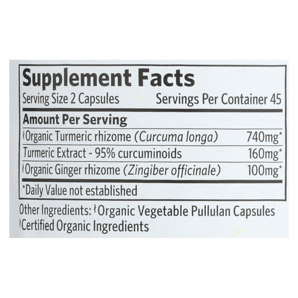 Organic India Turmeric Formula Supplement, 90 Vegetarian Capsules - Cozy Farm