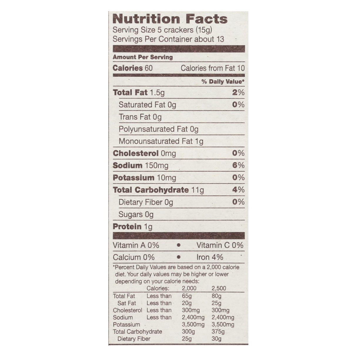 Back To Nature Organic Classic Saltine Crackers, 6 - 7 Oz Packs - Cozy Farm