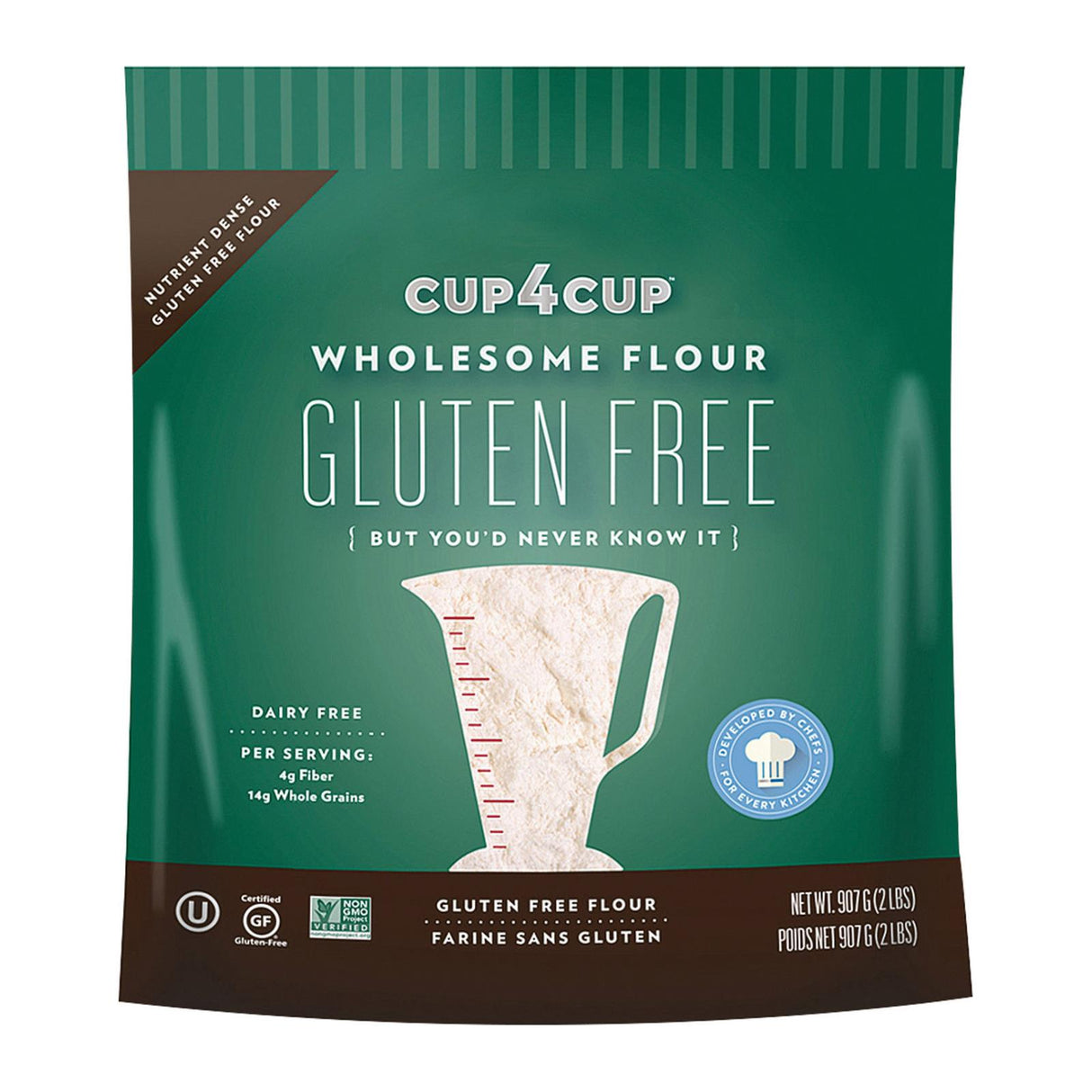 Cup 4 Cup Gluten-Free Wholesome Flour Blend (6 Pack, 2 lb. Bags) - Cozy Farm