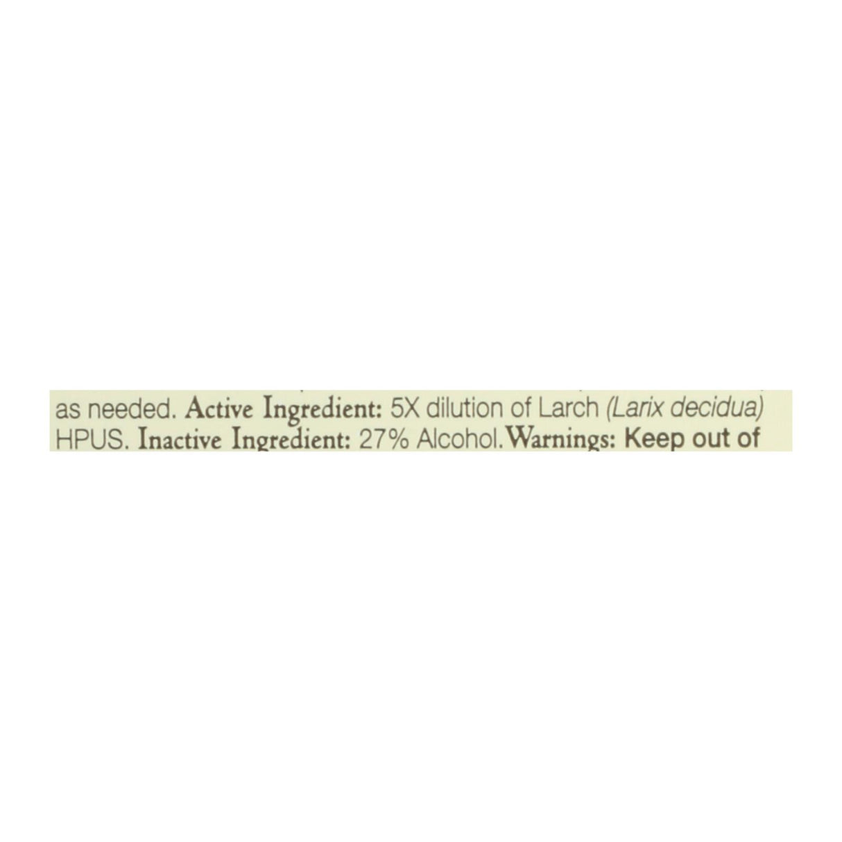 Bach Flower Remedies Larch for Confidence and Self-Esteem - 0.7 Fl Oz - Cozy Farm