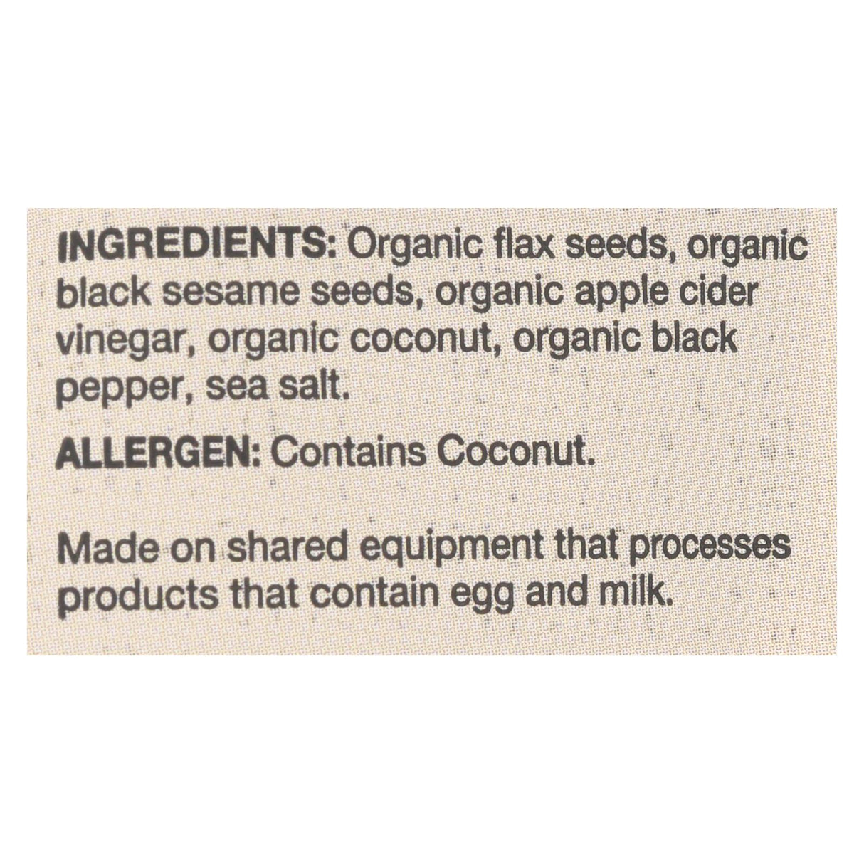 Dr. In The Kitchen Black Sesame Pepper Flackers (Pack of 6 - 4.5oz) - Cozy Farm