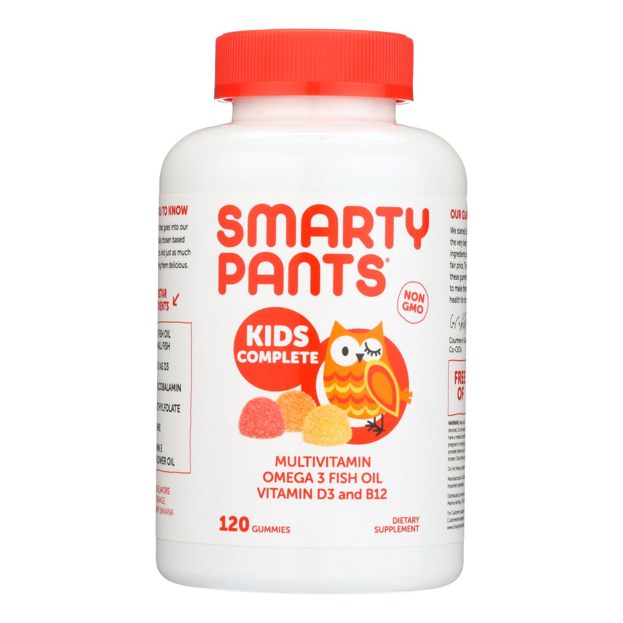Smartypants Kids All-in-One Multivitamin + Omega 3 + Vitamin D Gummies (120-Count) - Cozy Farm