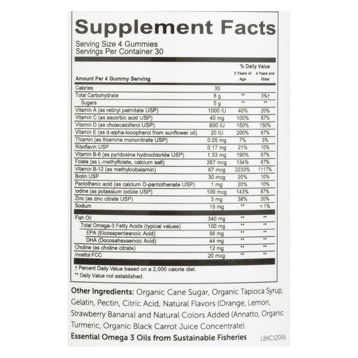 Smartypants Kids All-in-One Multivitamin + Omega 3 + Vitamin D Gummies (120-Count) - Cozy Farm