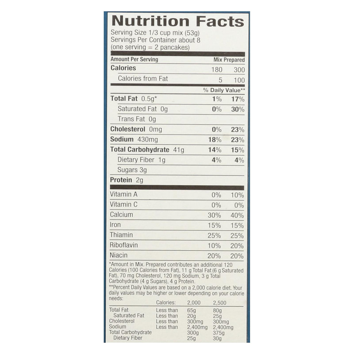 King Arthur Gluten Free Pancake Mix (15 Oz.), Pack of 6 - Cozy Farm