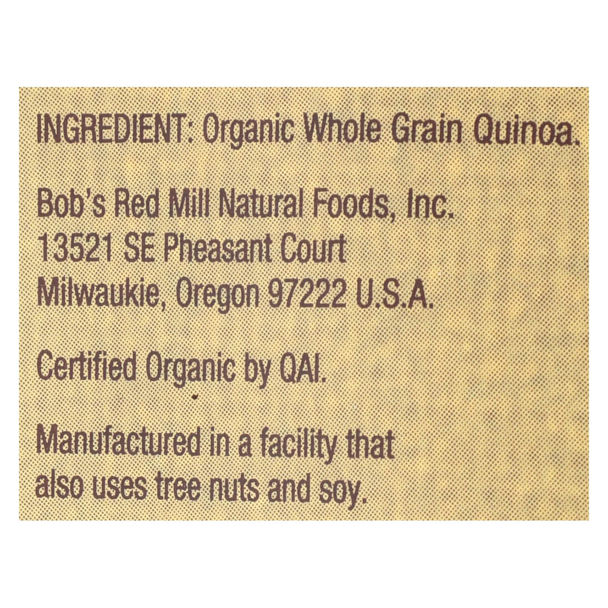Bob's Red Mill Organic Quinoa, 4 Pack, 26 Oz. Bags (Quinoa, Gluten-Free Grains) - Cozy Farm
