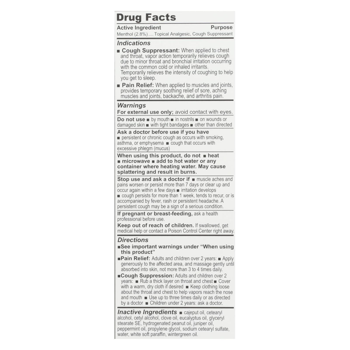 Olbas Analgesic Pain Relief Salve 1 Oz. - Cozy Farm