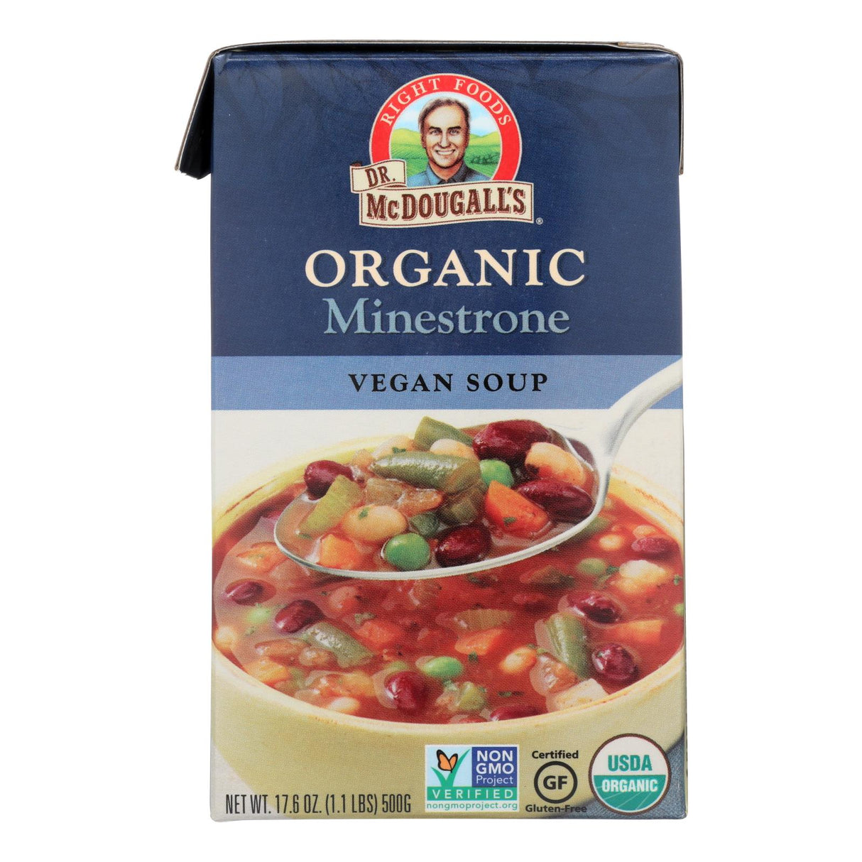 Dr. Mcdougall's Organic Minestrone Soup (Pack of 6 - 17.6 Oz.) - Cozy Farm