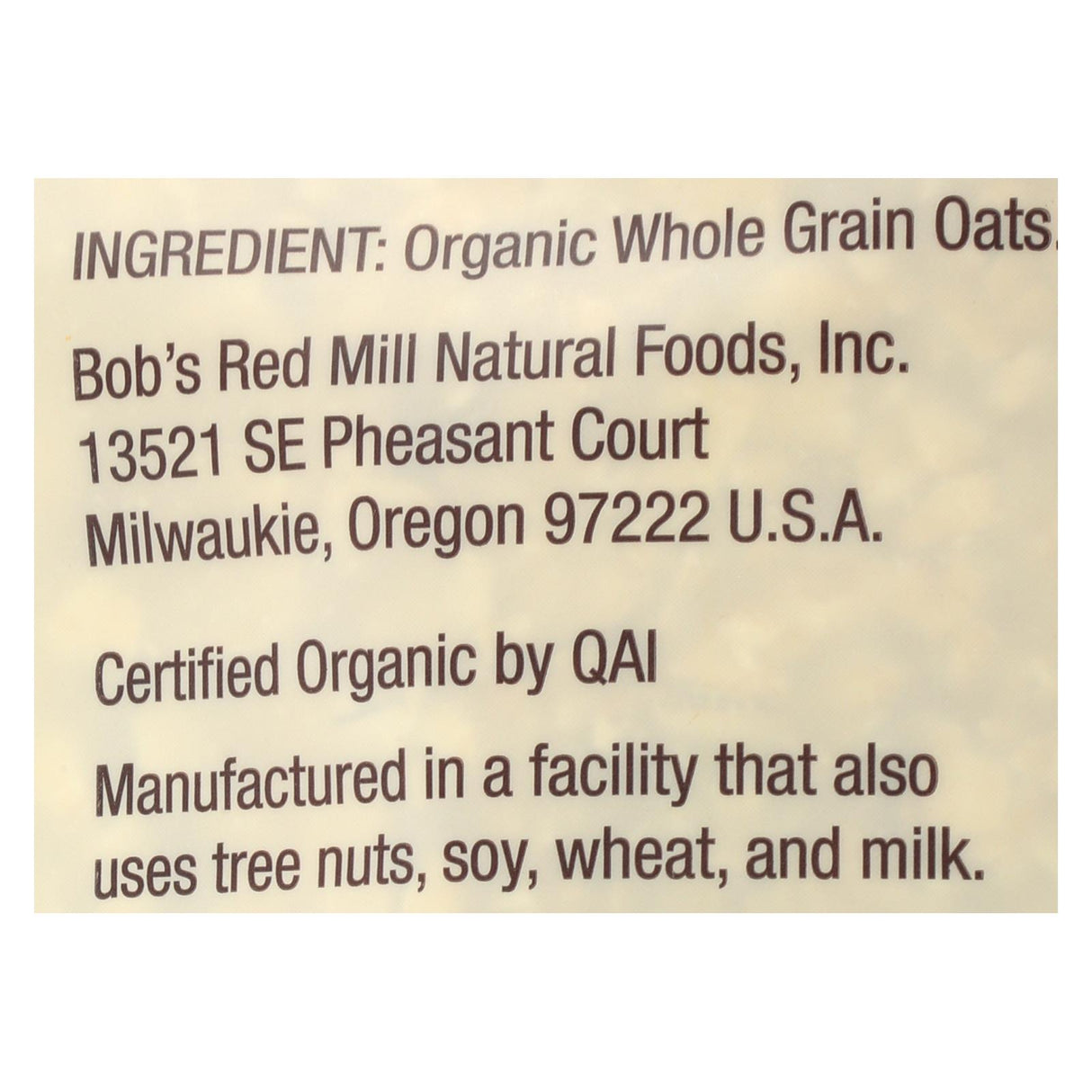 Bob's Red Mill Organic Quick-Cooking Rolled Whole Grain Oats, 32 Oz, 4-Pack - Cozy Farm