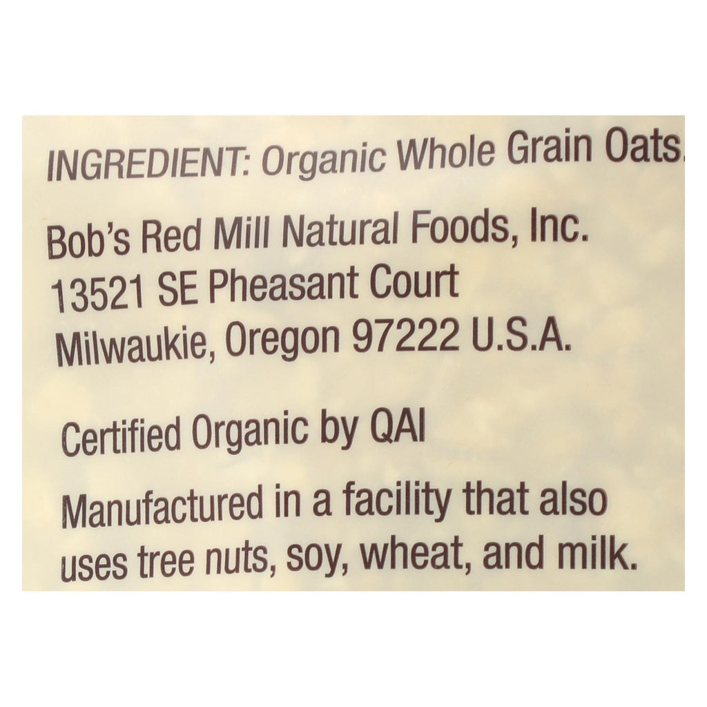 Bob's Red Mill Organic Quick-Cooking Rolled Whole Grain Oats, 32 Oz, 4-Pack - Cozy Farm 