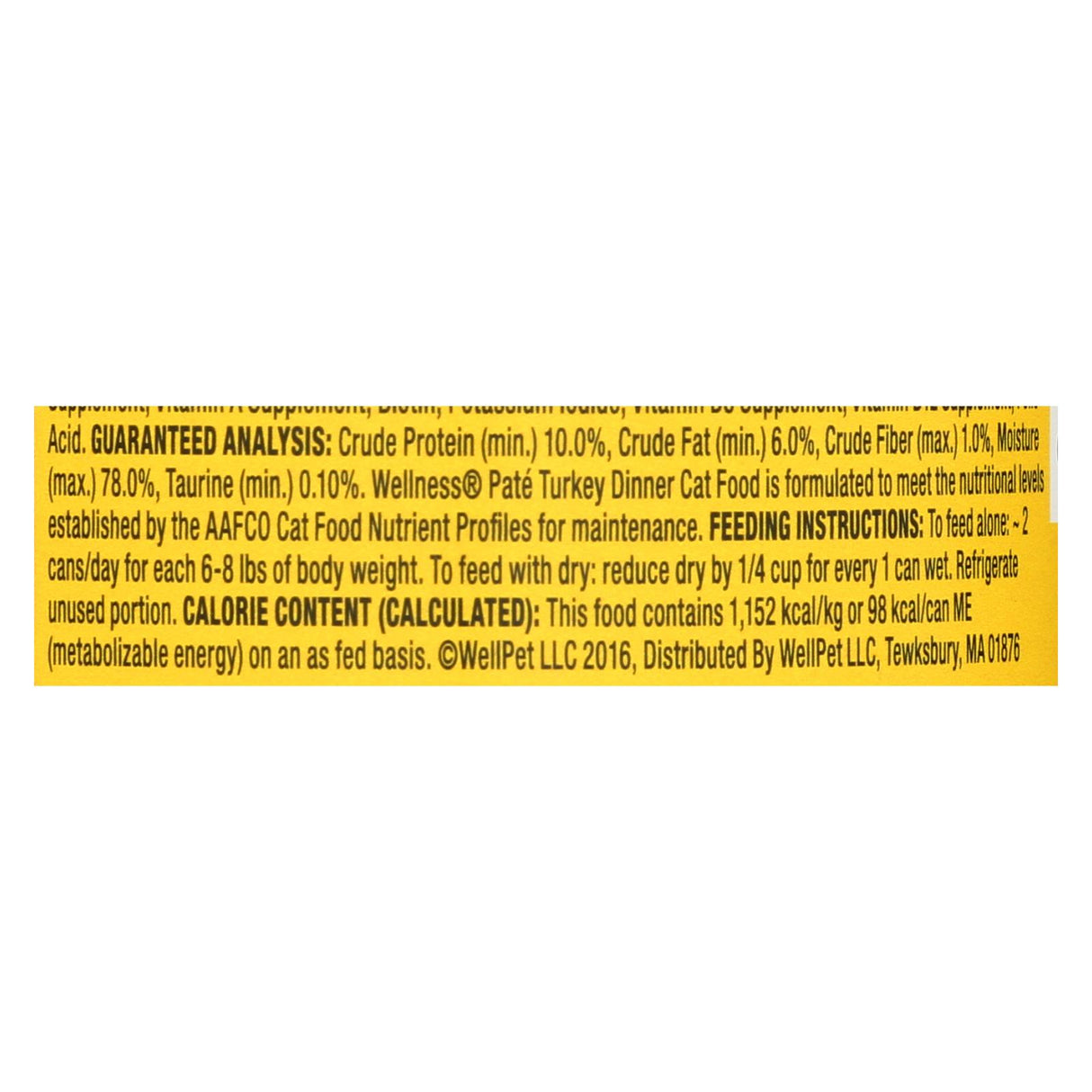 Wellness Pet Products Cat Food Turkey Recipe (Pack of 24) - 3 Oz. - Cozy Farm