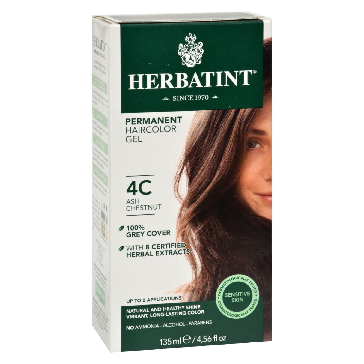 Herbatint Haircolor Kit Ash Chestnut 4C - 4 Fl Oz - Cozy Farm