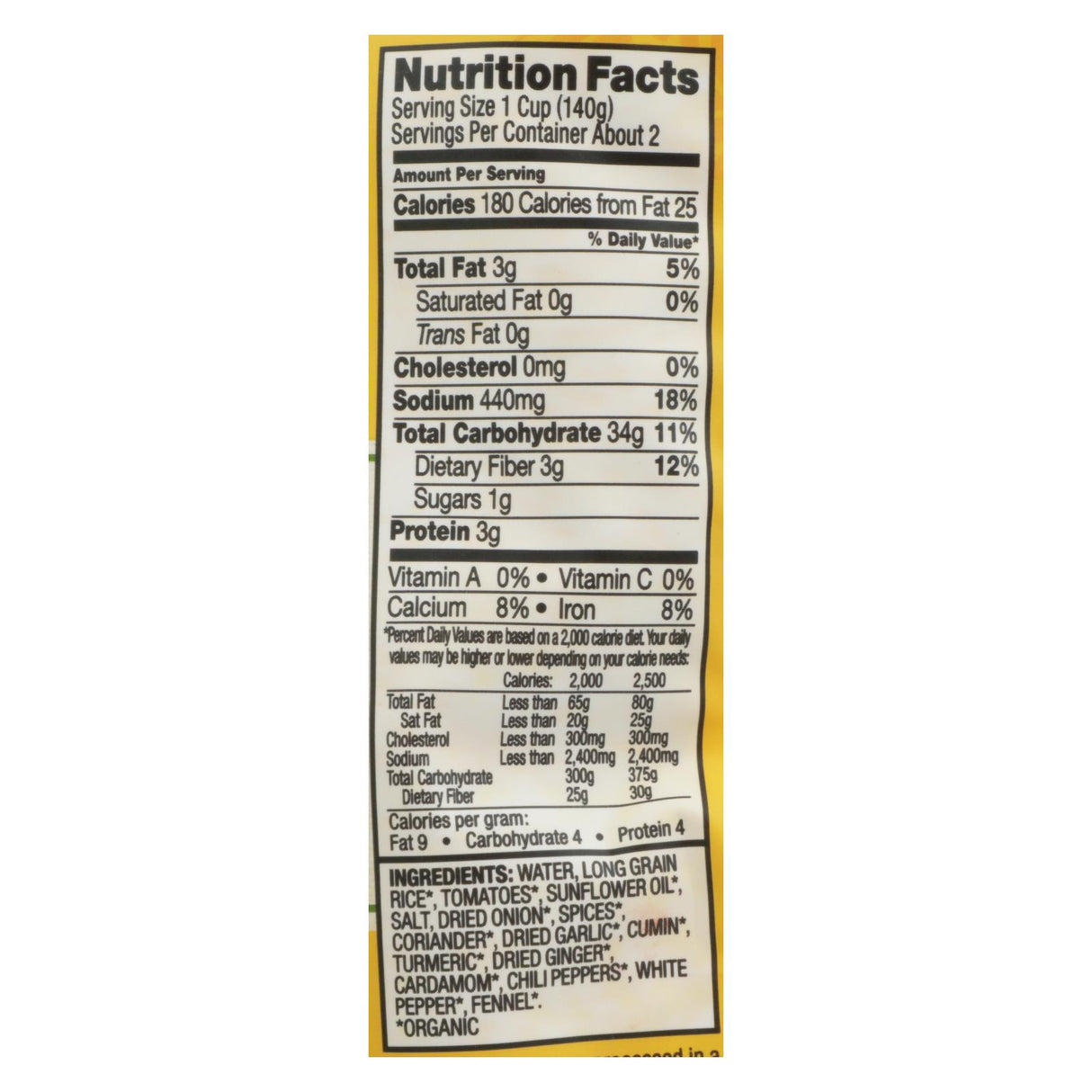 Tasty Bite Tandoori Rice, Ready-to-Eat 8.8 oz (Pack of 6) - Cozy Farm