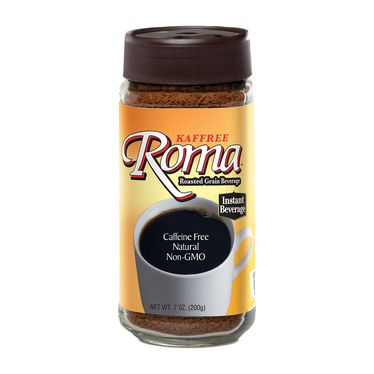 Kaffree Roma Instant Roasted Grain Beverage (Pack of 6 - 7 Oz.) - Cozy Farm