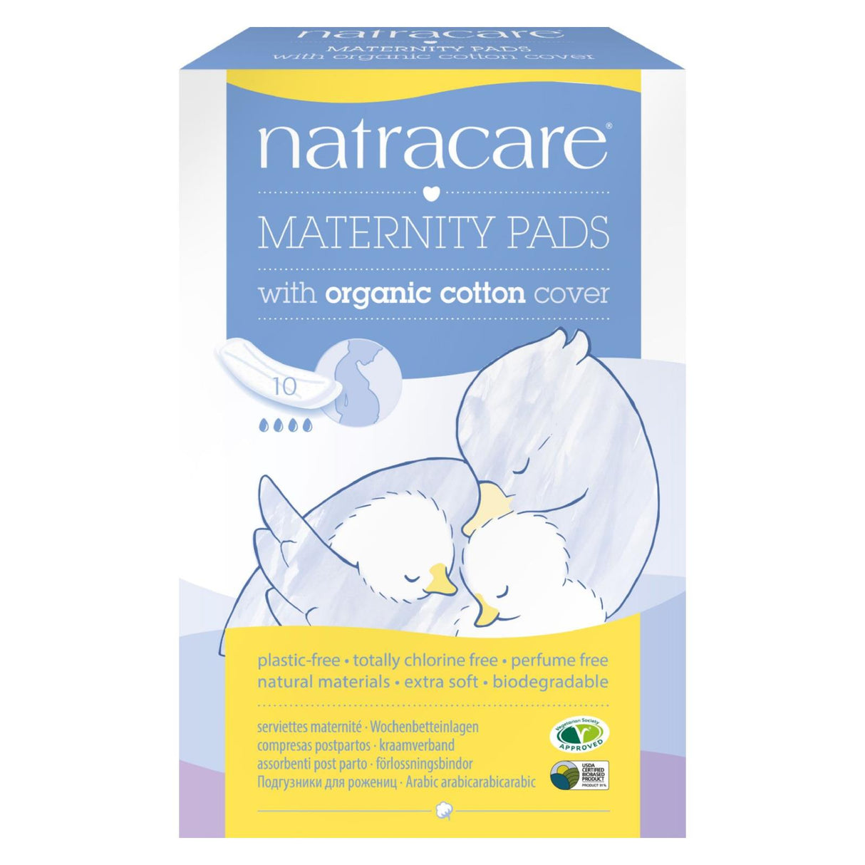 Natracare Natural Maternity Pads, 10 Pack - Cozy Farm