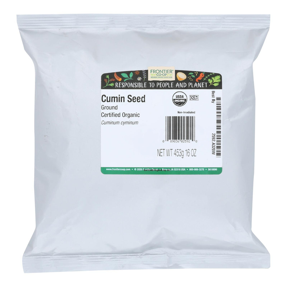 Frontier Herb - Organic Cumin Seed Powder (1lb) - Bulk Ground Cumin - Cozy Farm
