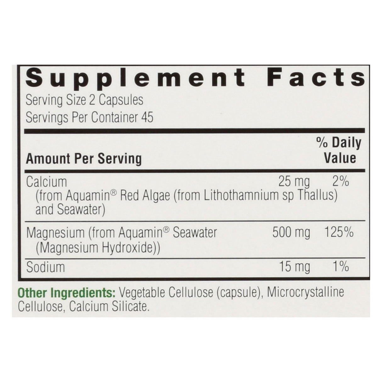 Nature's Answer Plant-Based Magnesium Supplement for Optimal Health (90 Capsules) - Cozy Farm
