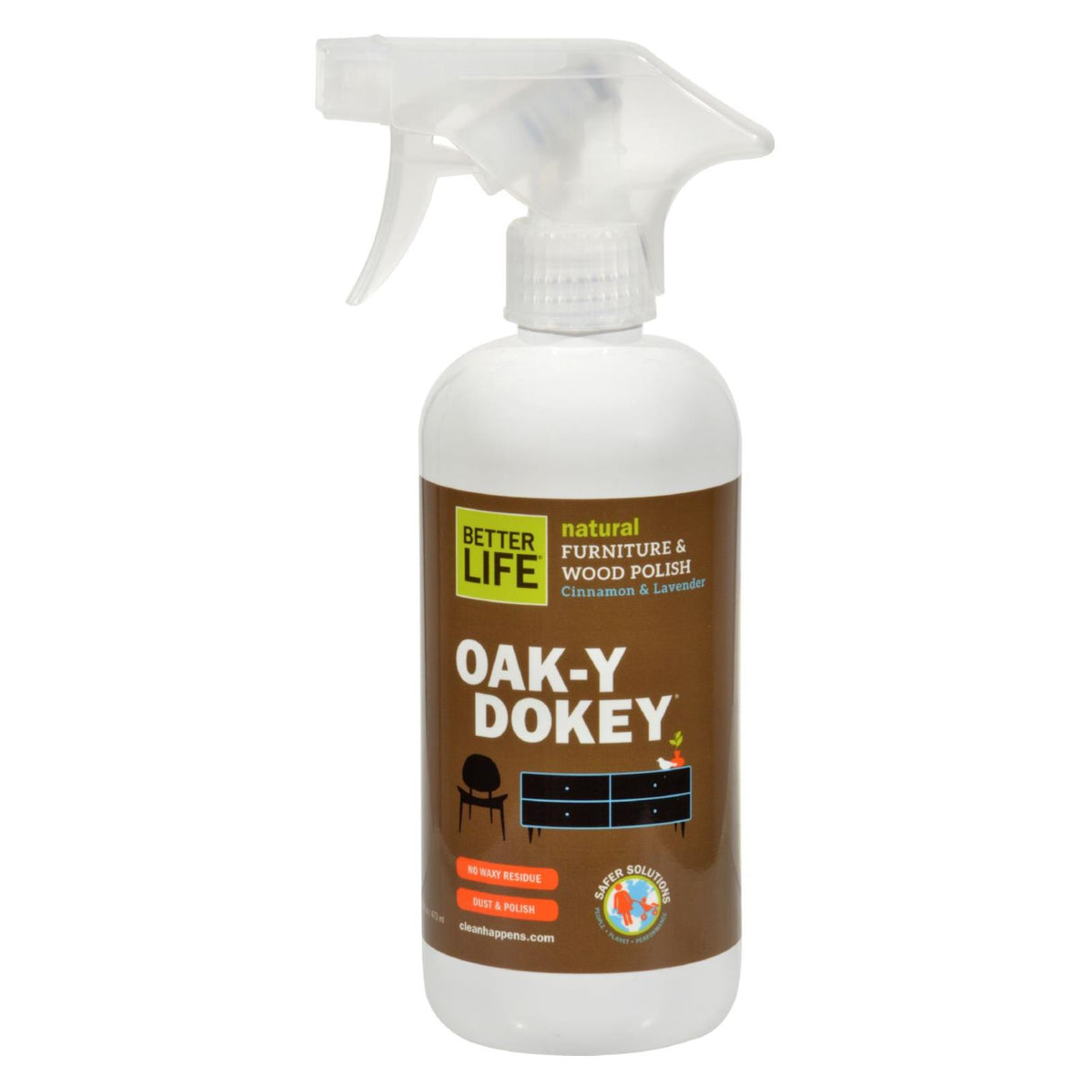 BetterLife OakyDoky Wood Cleaner and Polish (16 Fl Oz) - Cozy Farm