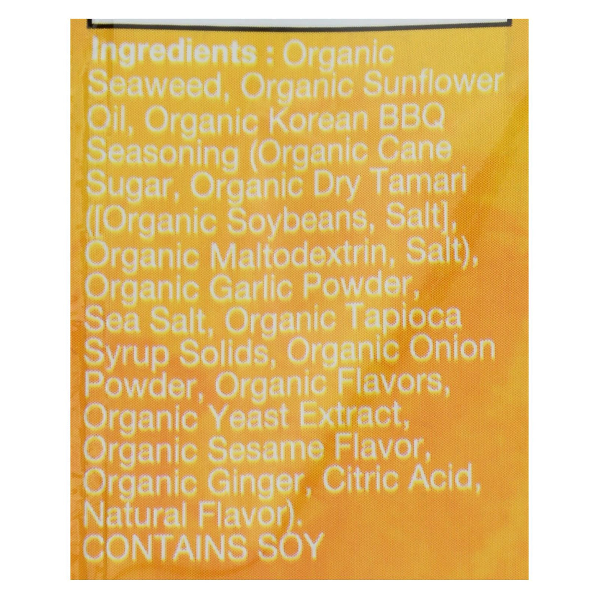 Ocean's Halo Korean BBQ Seaweed Snack (Pack of 12 - 0.14 Oz.) - Cozy Farm