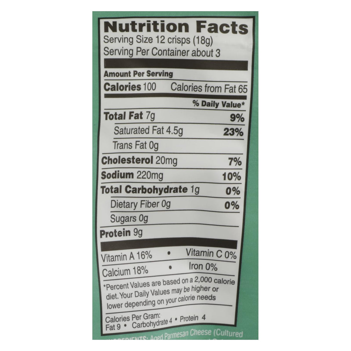 Parm Crisps - Creamy Onion Flavored Cheese Crisps (Pack of 12) - 1.75 Oz - Cozy Farm