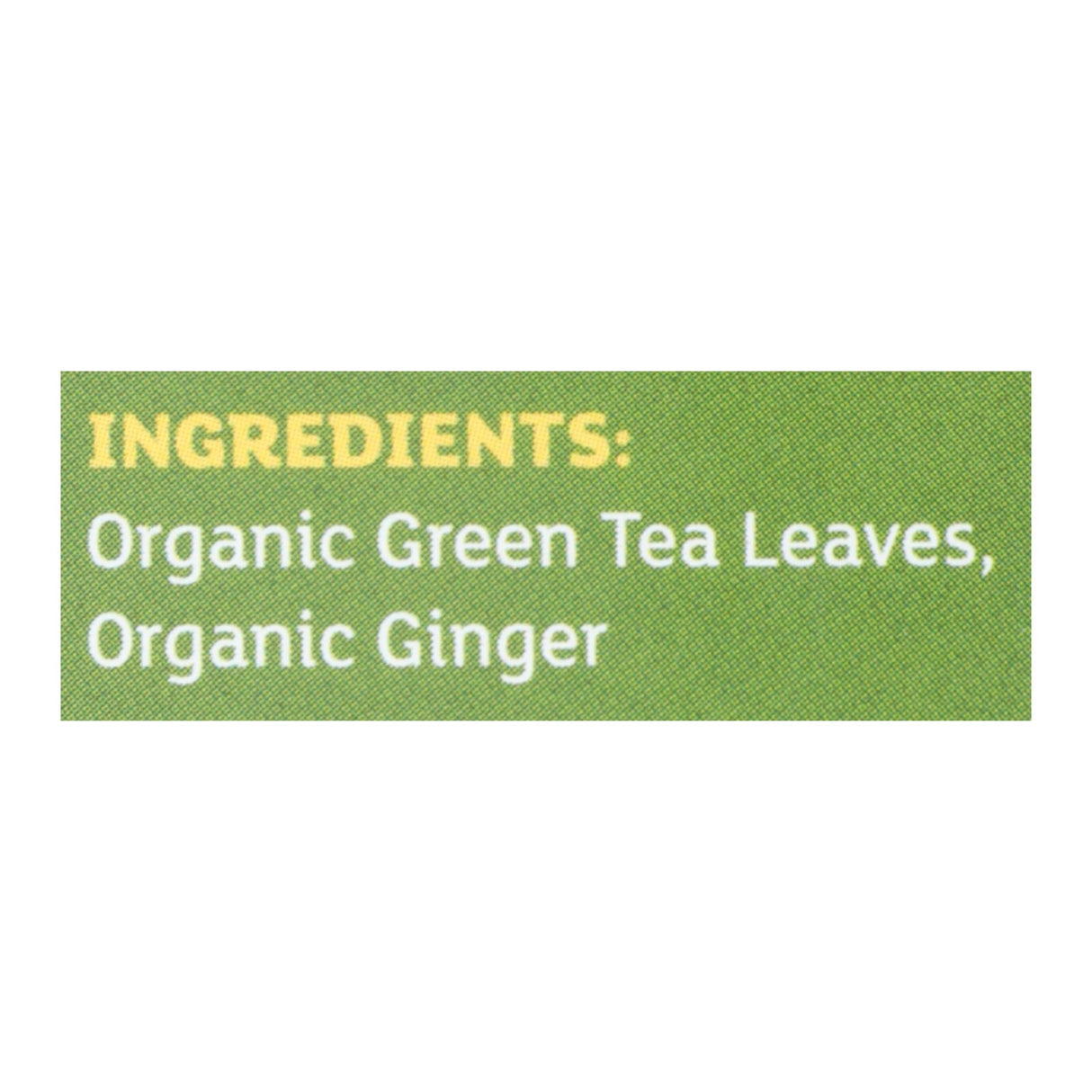 Equal Exchange Organic Green Ginger Tea, 20 Bags, Pack of 6 - Cozy Farm