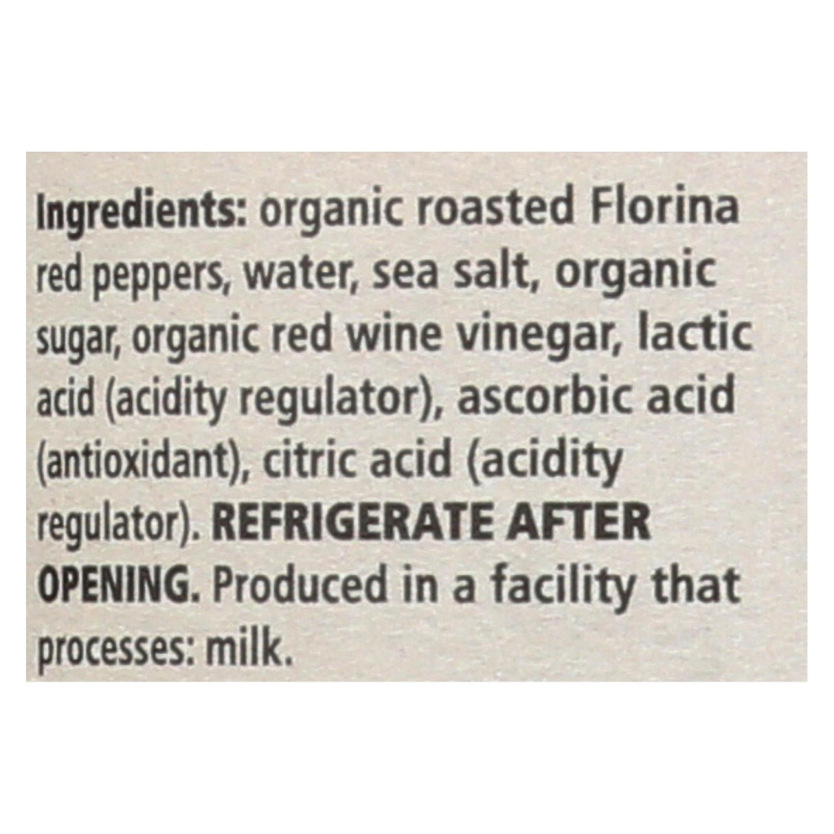 Divina Organic Fire-Roasted Sweet Peppers, 16.2 Oz. (Pack of 6) - Cozy Farm