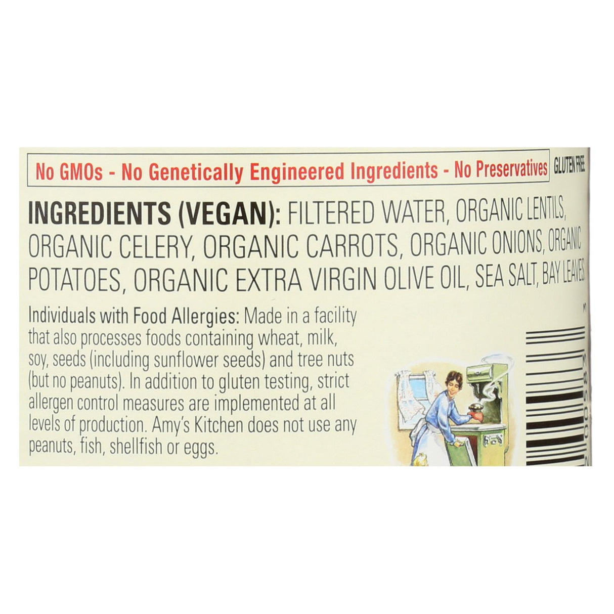 Amy's 14.5 Oz. Organic Low Sodium Lentil Soup (Pack of 12) - Cozy Farm