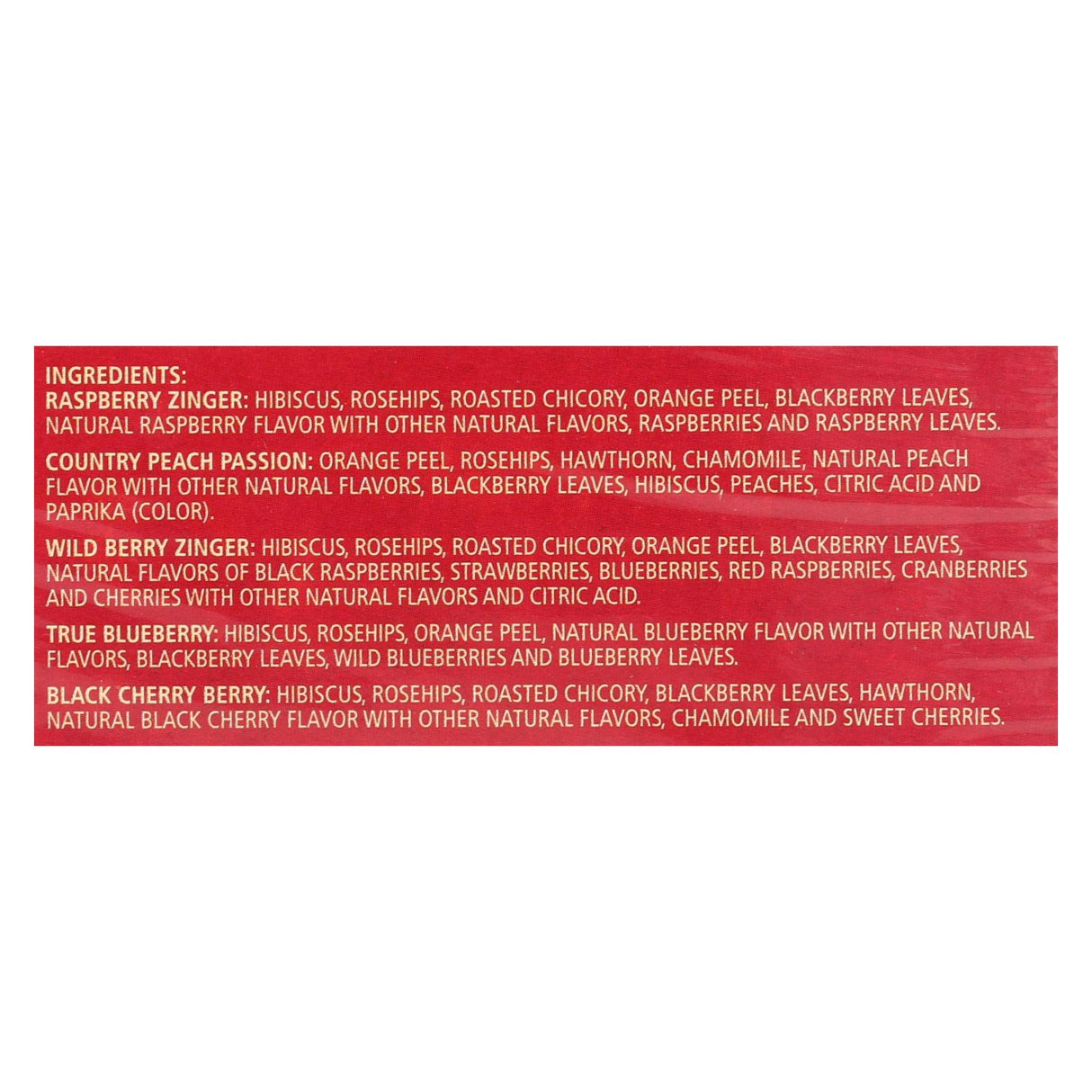 Celestial Seasonings Fruity Variety Herbal Tea, 6 Pack x 18 Tea Bags - Cozy Farm