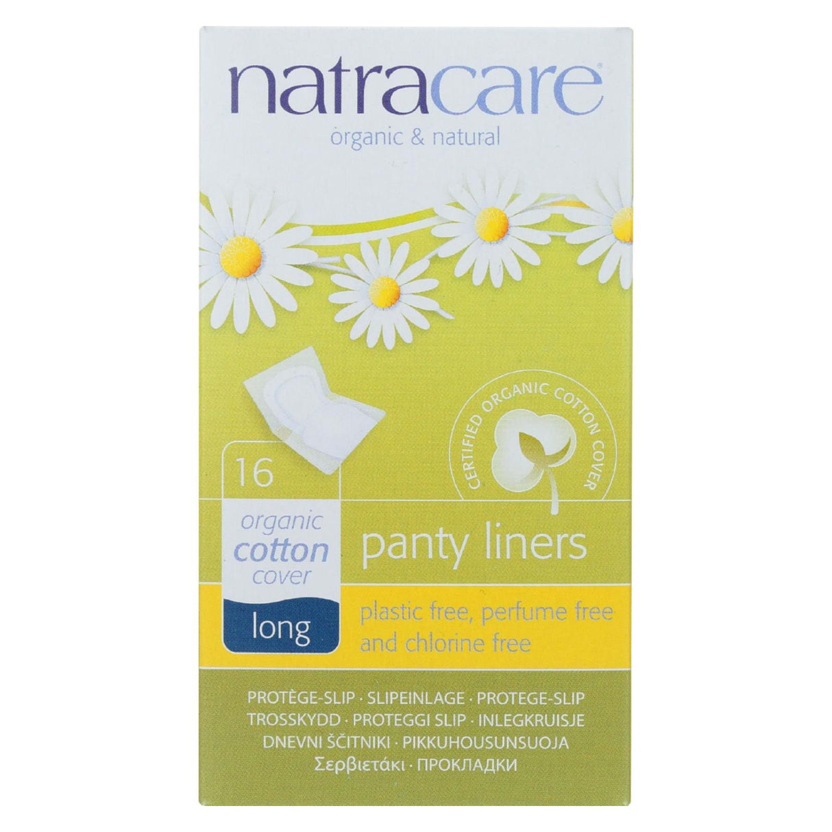 Natracare Organic Cotton Wrapped Panty Liners (16 Long Liners) - Cozy Farm