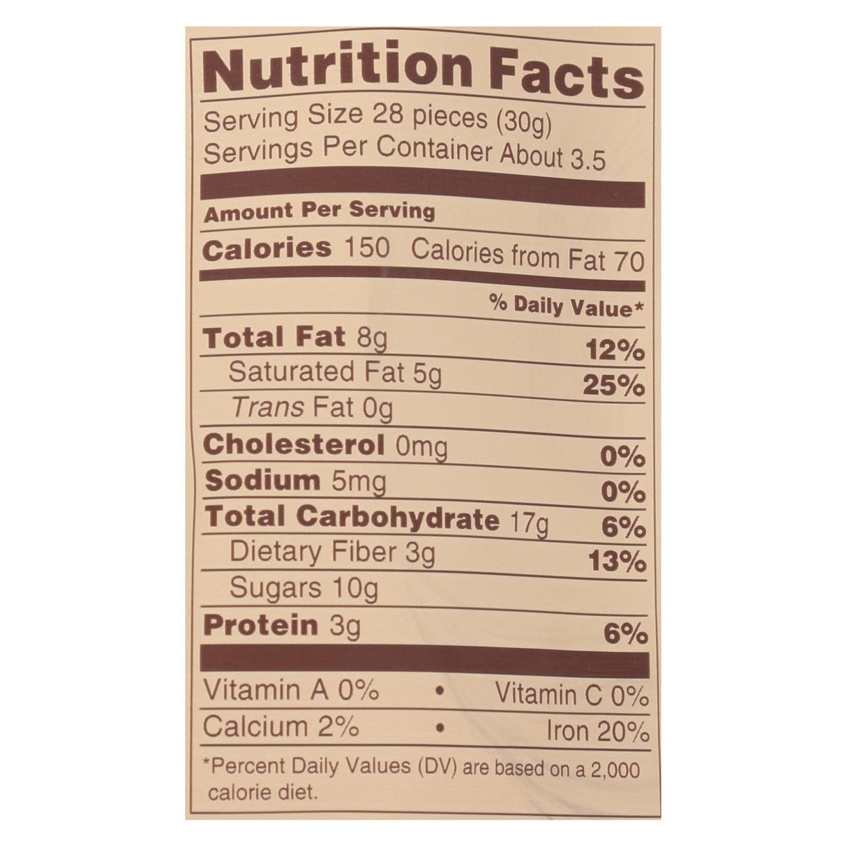 Lebby Snacks - Chickpea Snacks Dark Chocolate (Pack of 6) - 3.5 Oz. - Cozy Farm