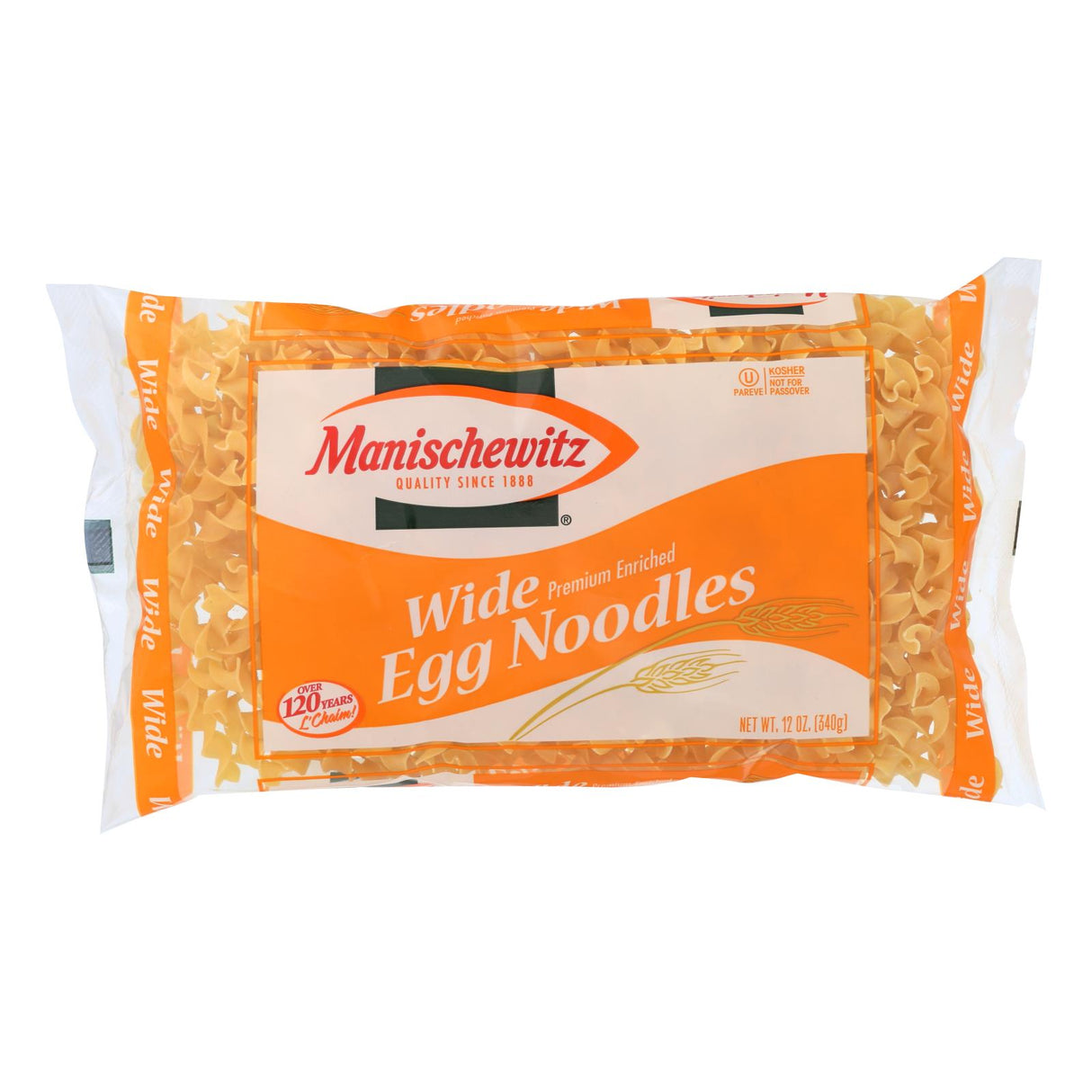 Manischewitz Broad Egg Noodles, 12 oz (Pack of 12) - Cozy Farm