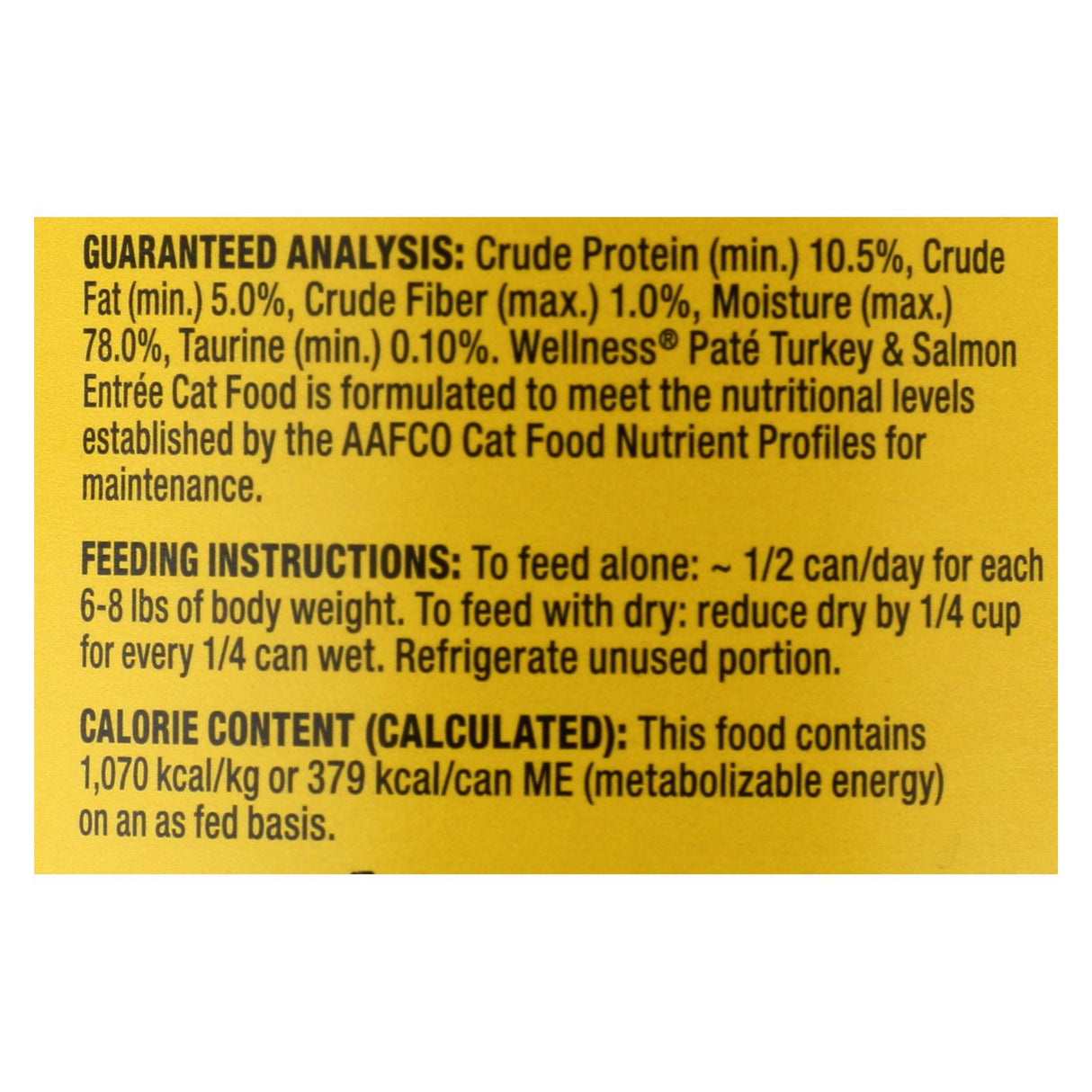 Wellness Pet Products Cat Food - Turkey and Salmon Recipe (Pack of 12) - 12.5 Oz. - Cozy Farm