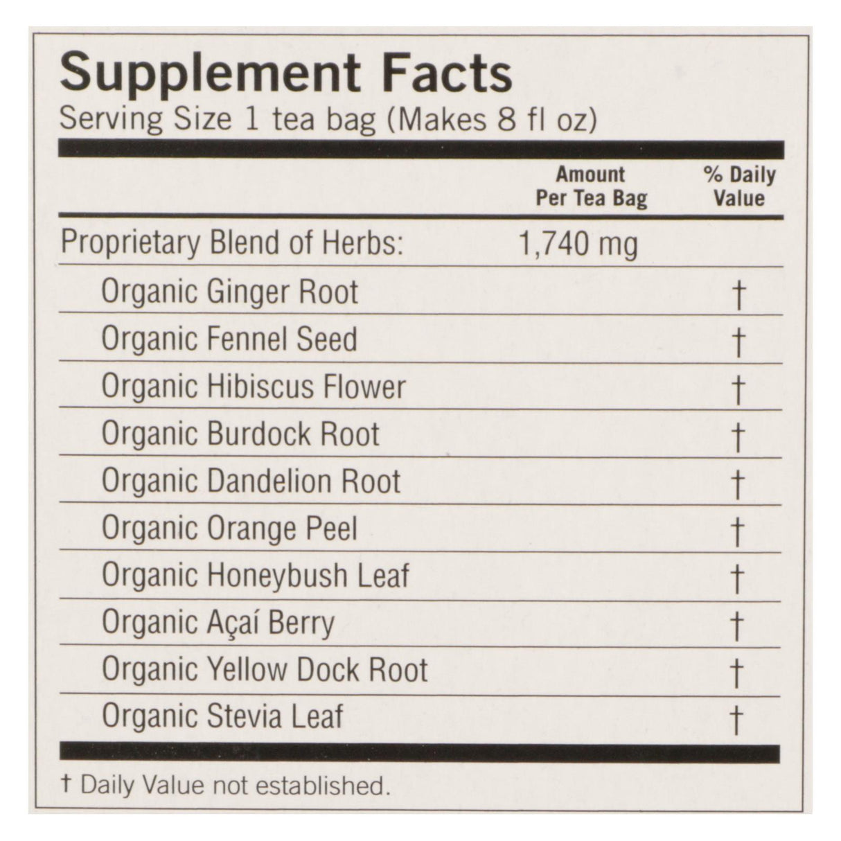 Yogi Berry Detox Herbal Tea, Caffeine Free (6 Packs of 16 Tea Bags Each) - Cozy Farm