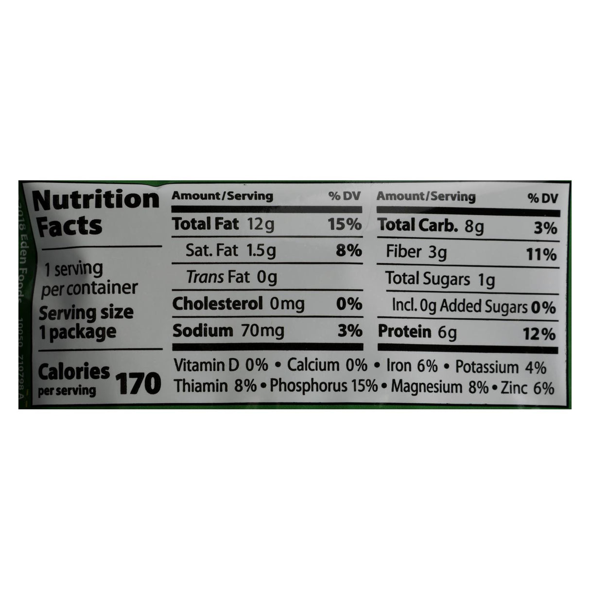 Eden Foods Organic Pistachios, Dry Roasted & Shelled (12 x 1 oz) - Cozy Farm