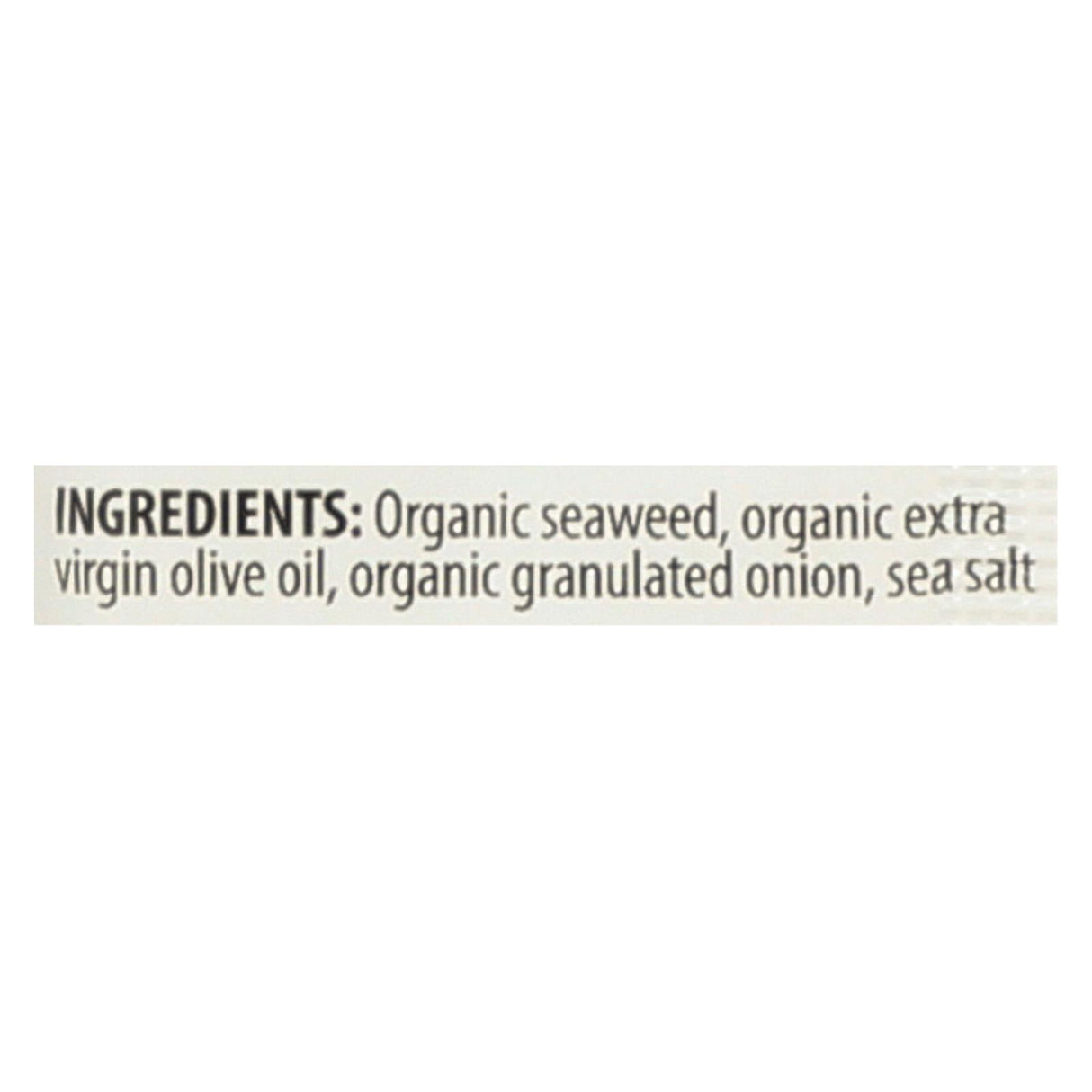 Seasnax Premium Organic Roasted Seaweed Snack - Toasty Onion (Pack of 24 - 0.18 Oz.) - Cozy Farm