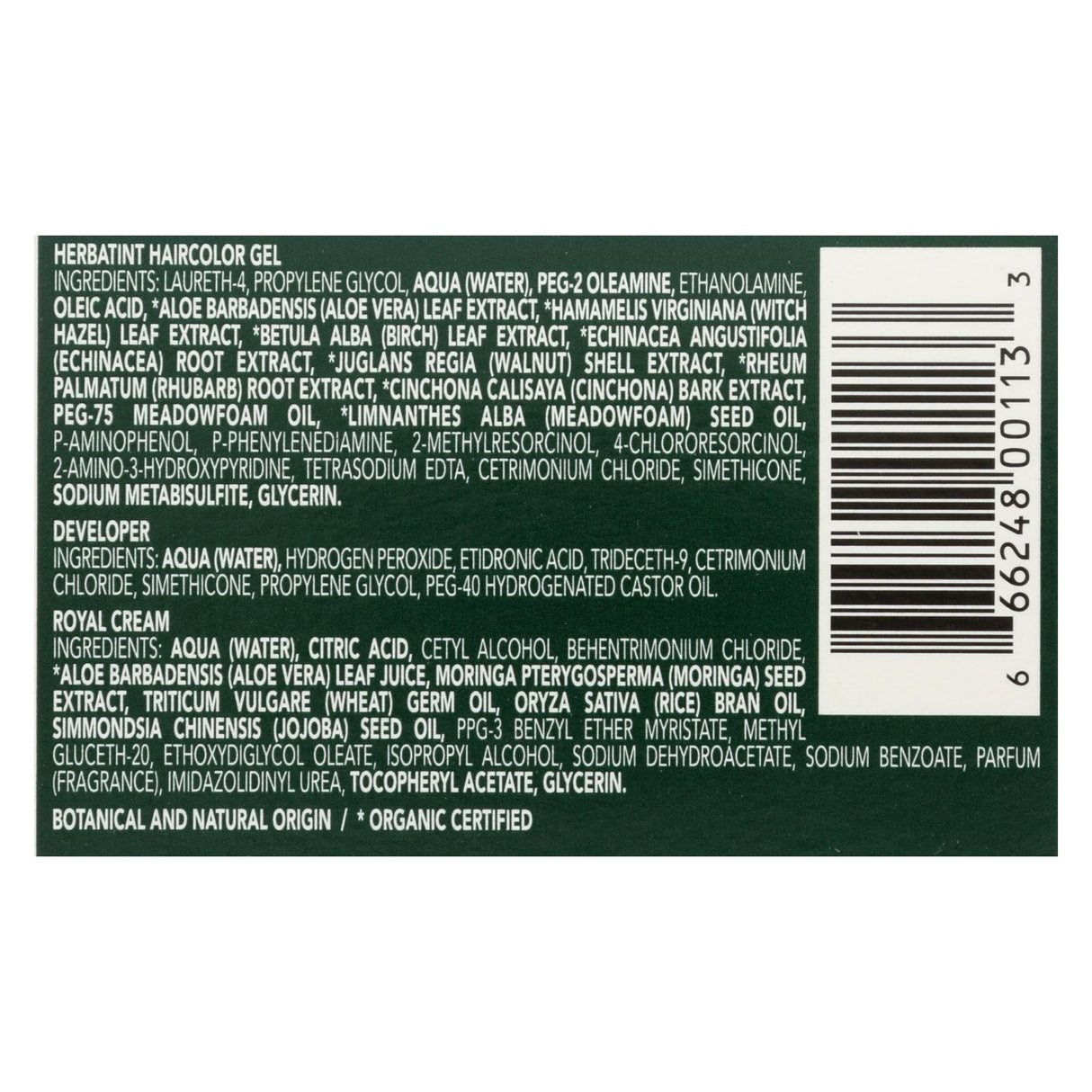 Herbatint Permanent Herbal Hair Colour Gel - 7D Golden Blonde - 135ml - Cozy Farm