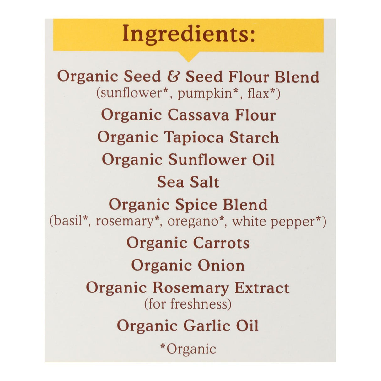 Simple Mills Garlic and Herb Seed Flour Crackers (4.25 Oz., Pack of 6) - Cozy Farm