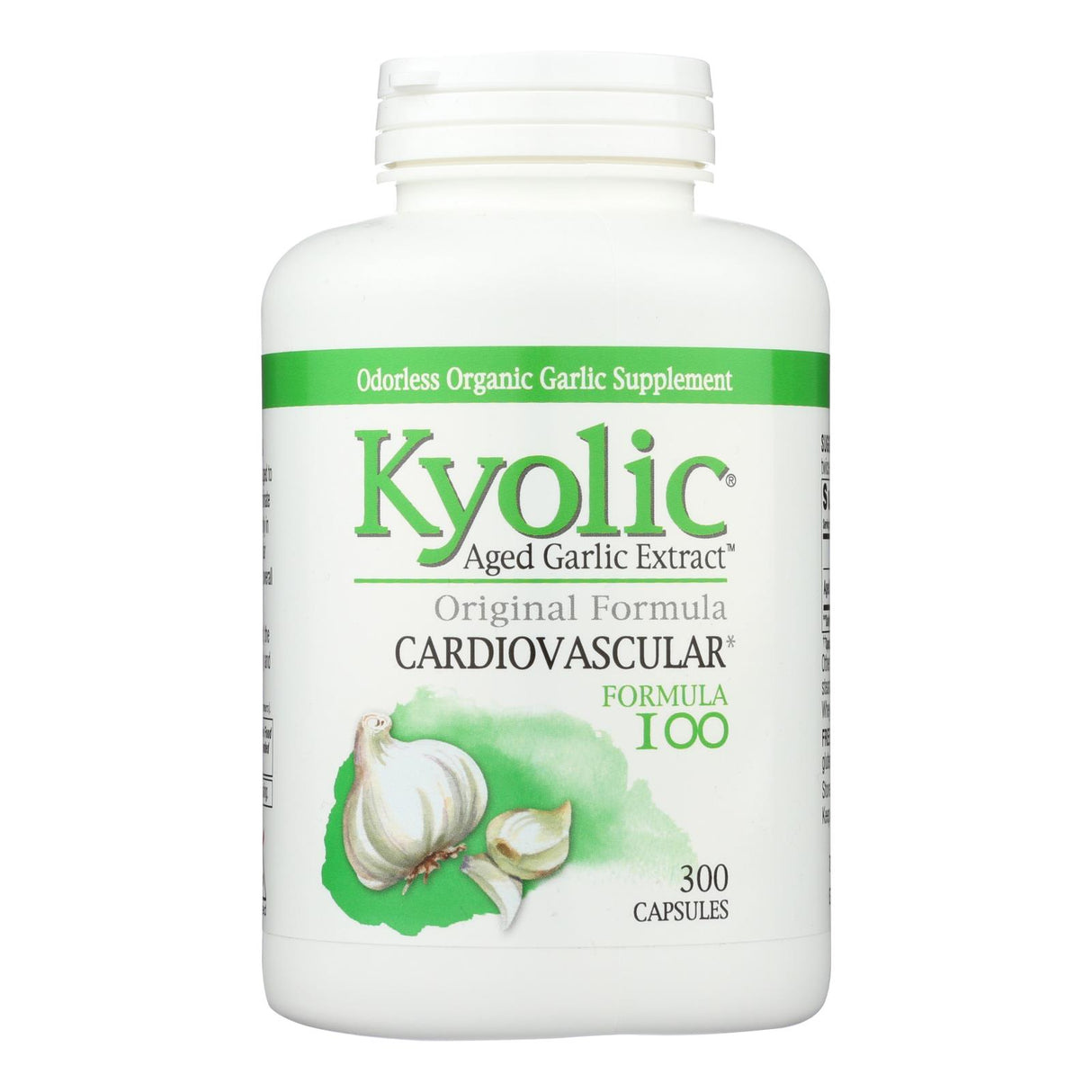 Kyolic Aged Garlic Extract Cardiovascular Formula, 100 Capsules - Cozy Farm
