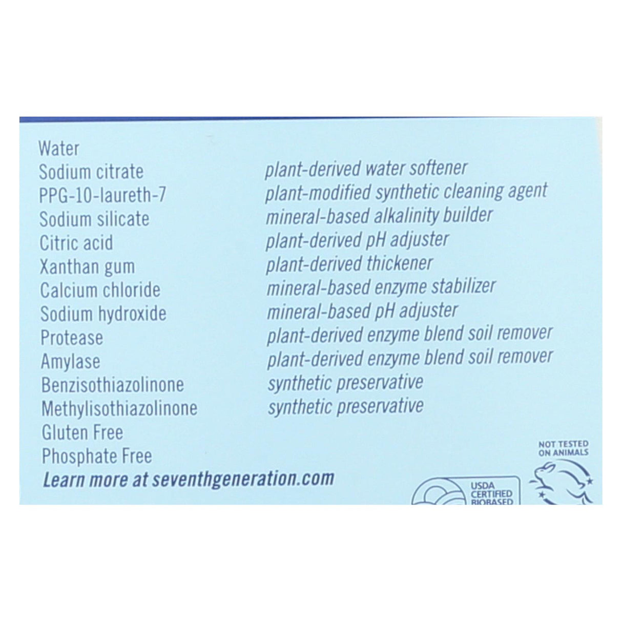 Seventh Generation Auto Dishwasher Gel - Free and Clear (6 ct - 42 Fl Oz/ea) - Cozy Farm